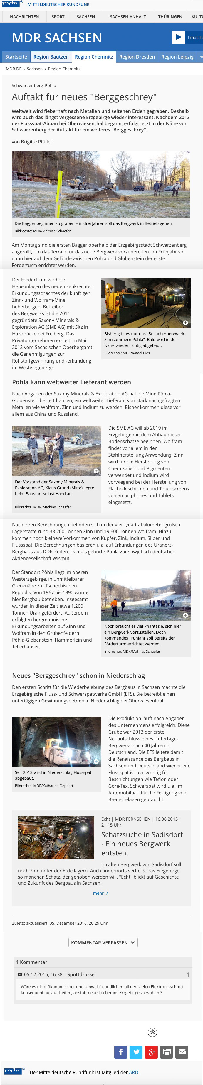 161206 MDR Sachsen 1